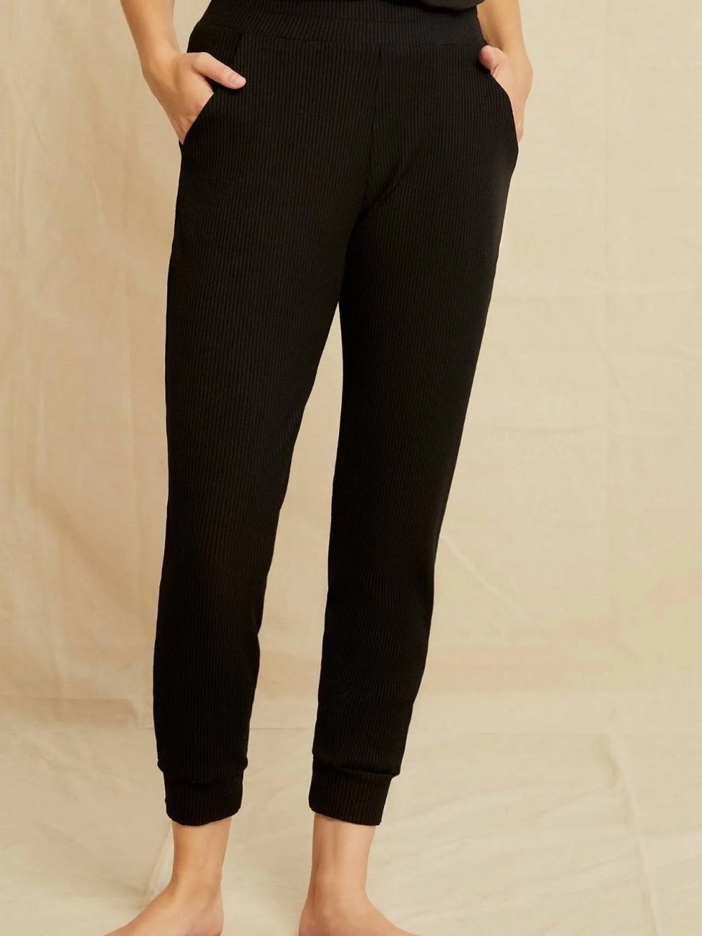 Amour Vert Skylar Ribbed Jogger Pants